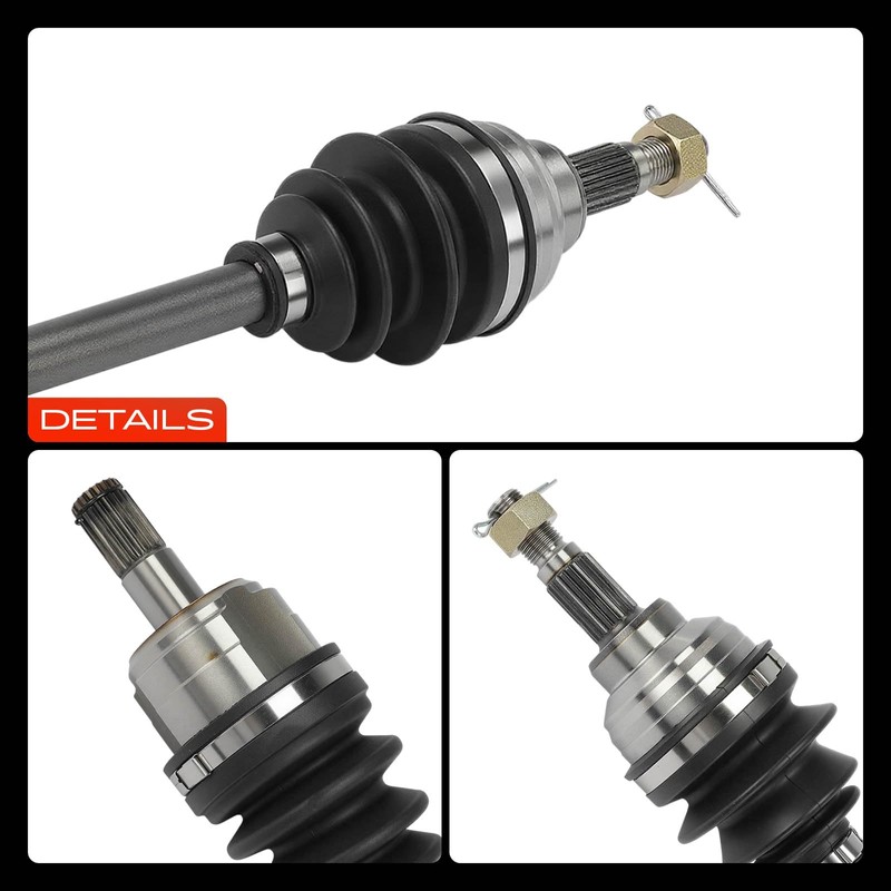 A-Premium Pair (2) Front CV Axle Shaft Assembly Compatible with