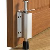 Kickdown Foot-Operated Door Stopprer, Stainless Steel