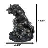 Ebros Gift Steampunk Robotic Werewolf Crushing Skull Statue Lycan Cyborg