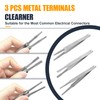 GAOLAOSY 3PCS Terminal Cleaning Tool, Metal Electrical Connector Cleaner, Car