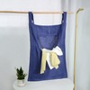 Amazhiyu Hanging Laundry Hamper, 100% Linen Multi Use Door Hanging