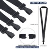 DiDiSTAR 25 Pack Bulk-Polyester Breakaway Lanyards with Plastic No Twist