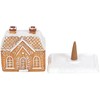 Gingerbread House Incense Burner, Home Chimneys Decoration,Christmas Cabin Incense Burner,