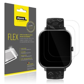 dipos FLEX 2x Schutzfolie klar passend für Abyx FIT Touch 3 1.83 Zoll, 100% Displayabdeckung, Anti-Shock, Fingerprint Kompatibel, Case-Friendly, Full Cover Displayschutz Folie