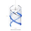 Innoteck Spiral Blue Droplet Pendant Light Shade, Acrylic, Clear &