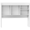SEGAWE Desktop Bookshelf Wood Desk Hutch Organizer w/5 Shelves for