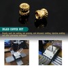 Wkmamo Pack of 400 Threaded Inserts, Female Thread Knurled Brass