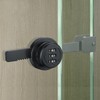 ETEKJOY Keyless Ratchet Lock for Sliding Glass Door Showcase Display