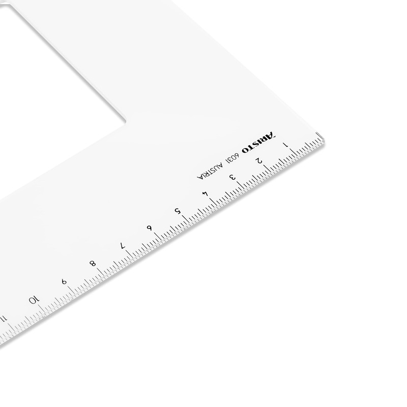 Aristo AR6031 Set Square 60° Perspex 360 mm Transparent