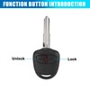 X AUTOHAUX Car Remote Control Key Replacement 3 Buttons 433MHz