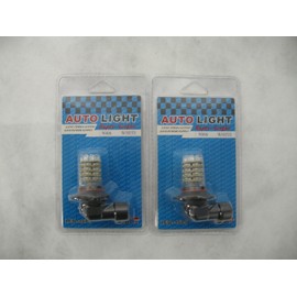 BlingLights 10W LED Light Bulbs Pair (9006, White)