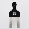 Professional Afro Pick Hair Comb Metal Wide Tooth Hair Cutting