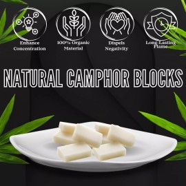 Pure SOUL STICKS Natural Camphor Blocks (56 Grams, 12 Tablets) Pure Camphor Tablets f
