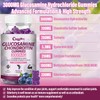 CocoaNee 2 Packs 3000MG Glucosamine Chondroitin Gummies, Extra Strength Joint