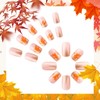 Rchovsam Fall Press on Nails Short Square Nails Press on