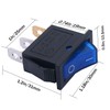 Twidec/5Pcs Rocker Switch Toggle AC 20A/125V 15A/250V SPST 3 Pins
