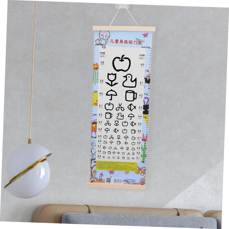 Mobestech Easy to Hang Visual Testing Chart Standard Eye Chart