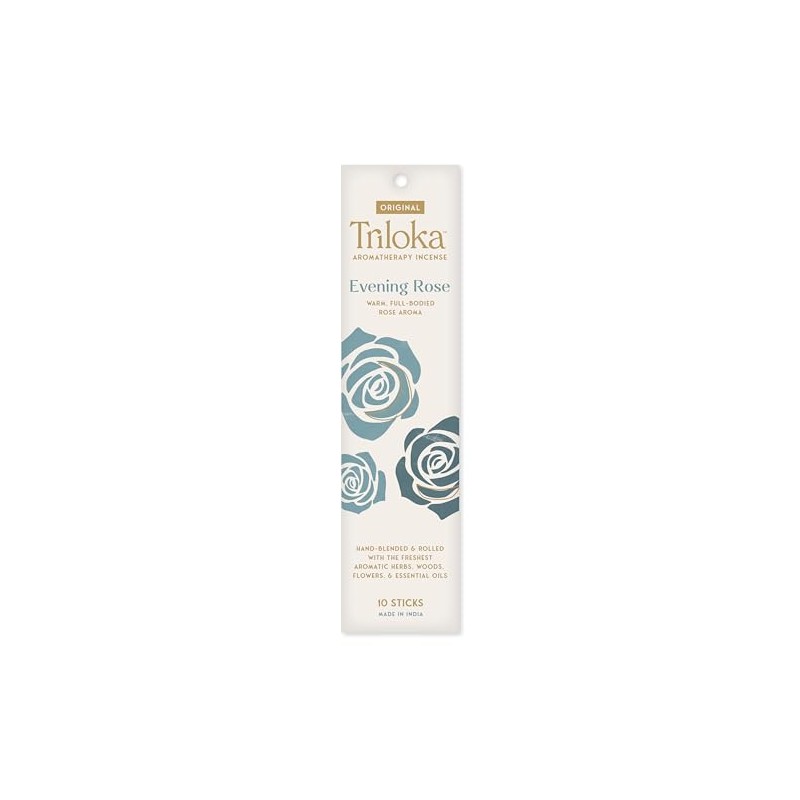 Triloka Original Incense, Evening Rose, 10 Sticks