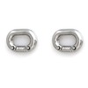 heyous 2PCS Stainless Steel Chain Link M8 Silver Chain Link