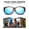 Pro Acme Polarised Men's Sunglasses, Oversized Space Over Glasses Shades