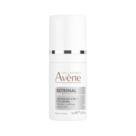 Avene Retrinal Contorno de Ojos Intensivo 3 en 1, Reduce Apariencia de Arrugas, Bolsas y Ojeras, con Retinaldehído, Agua Termal y Acido Hialuronico, H