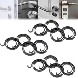 12 pcs Door Handle Springs,Replacement Spring for Door Knob Handle Lever Latch Internal Coil Repair Spindle Lock Torsion Spring Flat Section Wire