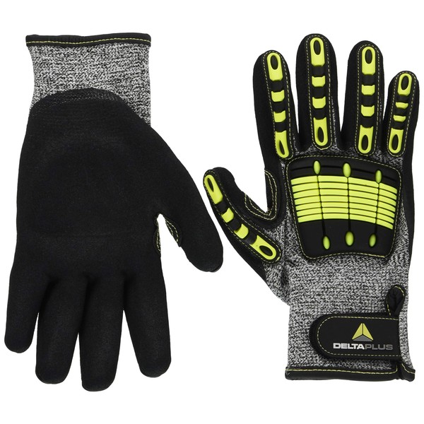 Elvex Delta Plus VV910JA09 Safety Gloves - Polyethylene/Neoprene - Sz