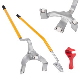 VEVOR Steel Tire Mount Demount Tool 22.5" to 24.5" Semi Tire Changing Tool with Extra Bead Holder, Tubeless Truck Bead Breaker Manual Tire Changing Tools for Car Repairing (Yellow)