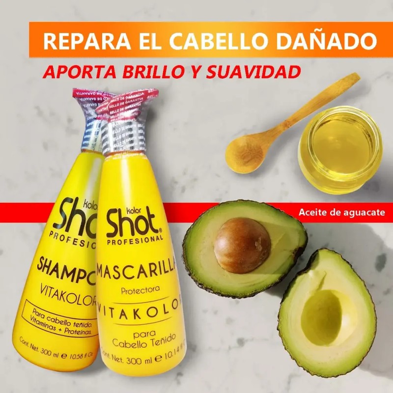 Shampoo Y Mascarilla Vitakolor - Intensidad Tinte Y Duracion