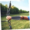 Sosoport 1pair Archery Arm Guards Leather Protective Sleeves for Outdoor