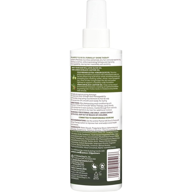 Palmer Olive Oil Leave-in Conditioner for Unisex - 8.5 oz