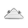 Croydex Brockham Flexi Fix Corner Basket Shower Caddy, Chrome, 12.5x26x14