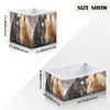 JUMBEAR Two Horse Storage Basket, Foldable Storage Basket, Toy Storage