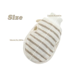 OHYER 2 Stück Handschuh Peeling peeling schwamm peeling körper waschhandschuh körper Body Scrub duschhandschuh badezubehör Rückenschrubber Peelinghandschuh Körper duschschwamm Zweiseitig