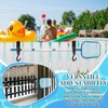 Yalikop 2 Pcs Adjustable Pool Fence Hooks Metal Pool Tool