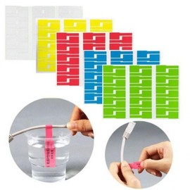 Cable Labels 30pc Label Stickers Waterproof Identification Tags Mark Yellow BL08112 100ea