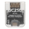 Zopsc for Wii Storage Card Adapter, GC2SD Card Adaptor Card Reader for Wii Consoles, Plug and Play.(Transparent)