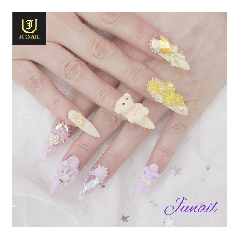 ⚜️Fairyland Homemade Nail Tips✨ - Long Ballerina / ⚜️동화나라 수제네일팁✨