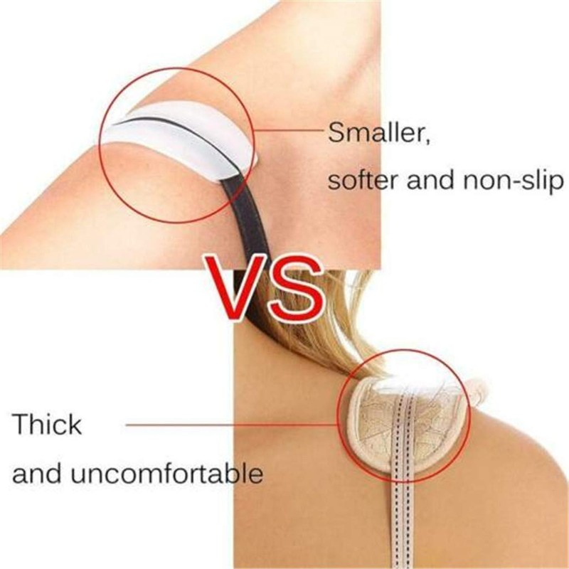BaaSid Silicone bra strap cushion non-slip Soft shoulder dents Anti-Slip