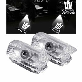 Ltsplay 17 Series 18 200 Series 210 Series 220 Crown Athlete Majesta Door Curtain Lamp Fade Resistant Curtain Light Door Welcome Light Logo Projection Curtain Tilt Adjustable Car Door Lamp Set of 2