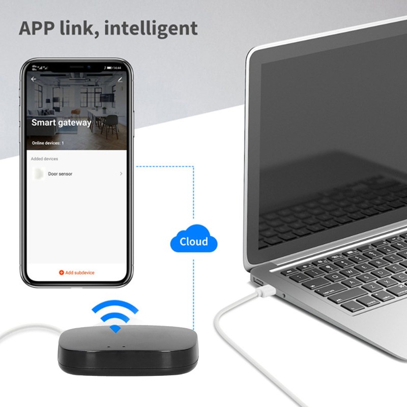 Home Intelligent Controller for Tuya Zigbee USB Powered Wireless Gateway