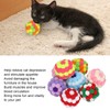 8pcs Cat Ball Toys Elastic Soft Colorful Interactive Chasing Chewing