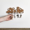 Wooden Magnetic Key Holder | Unique Honeycombe Design | Minimalist