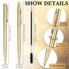 Fuutreo 100 Pack Gold Pens Bulk Gold Metallic Pens Slim