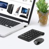2.4G Wireless Ultra-Thin 22-Key Switch-Free Digital Keyboard Wireless Mouse Set