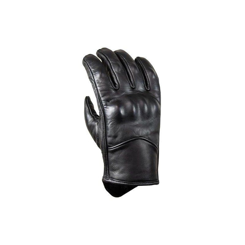 MDM Retro Motorcycle Gloves Men's Leather - Biker Chopper Gloves