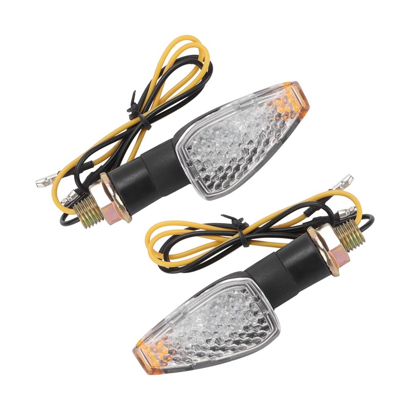 Pair Motorcycle Turn Signal Light 12V LED Waterproof Replacement for