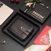 Zipper Wallet for Men, Genuine Leather Zipper Around Purse RFID