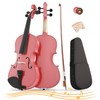 1/8 Beginner Violin Kit, Complete Violin Set with Case, Bow,