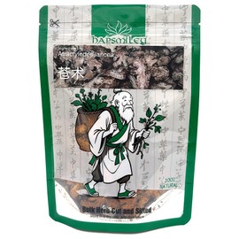 Hapsmiley Atractylodes lancea (Cang Zhu/苍术) - 3.5 Oz (100g) Dried Pure Herbal Raw Material
